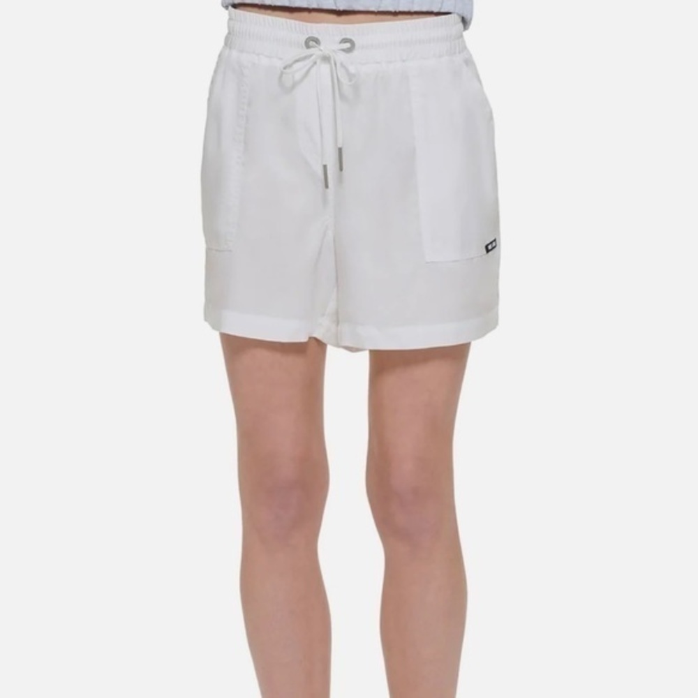 New DKNY High Waist Pull On Shorts White Size XXS